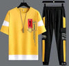 2 Pcs Men's Polyester Printed Track Suit