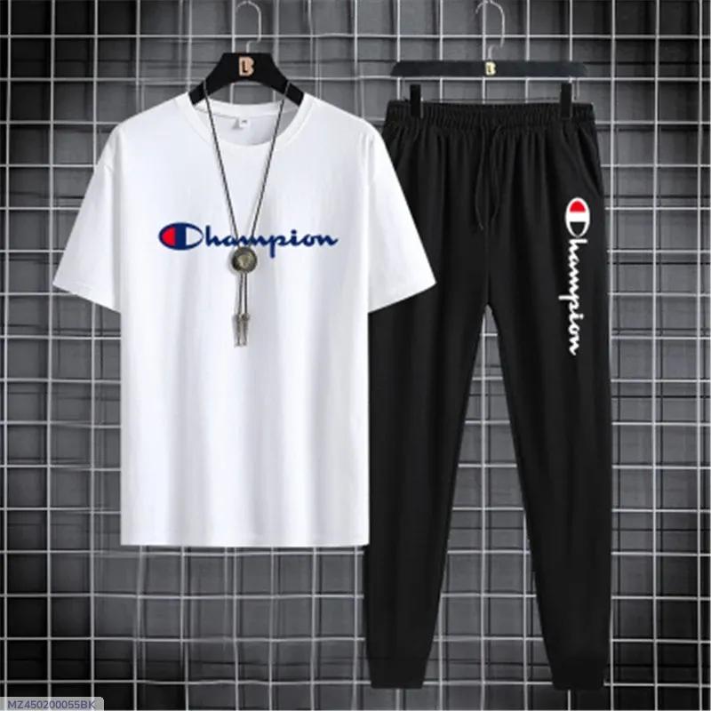 2 Pcs Men's Polyester Printed Track Suit